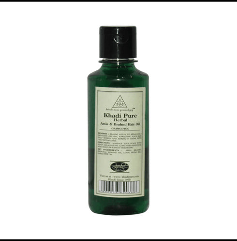 Khadi Pure Herbal Amla & Brahmi Hair Oil